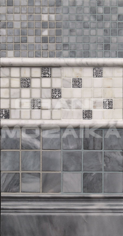 Мозаика 7M033-20P (Bardiglio Nuvolato) серия Adriatica