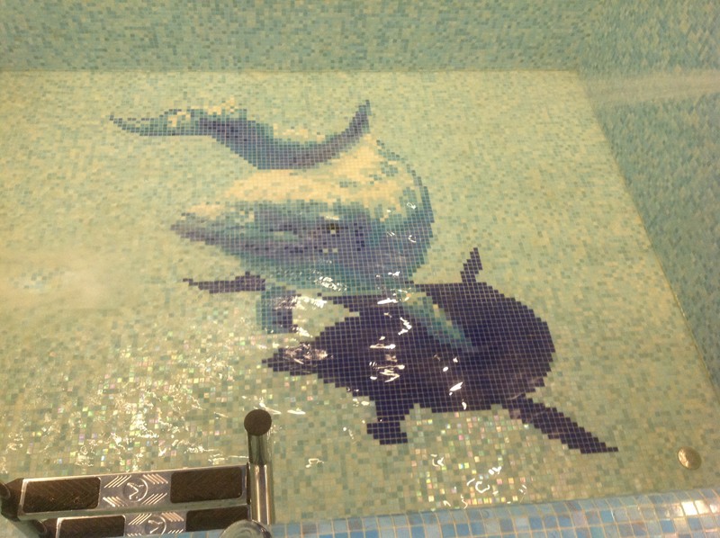 Панно Большой дельфин с тенью серия Панно Rose