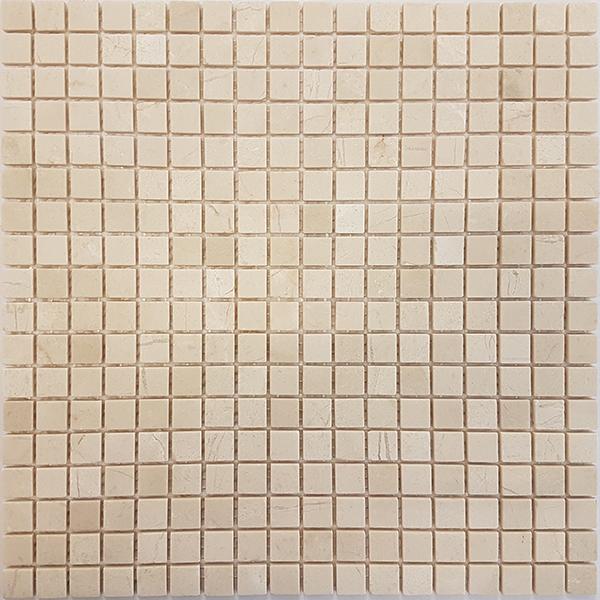 Мозаика АМ-10С (Crema Marfil) тонкая серия Marble Slim