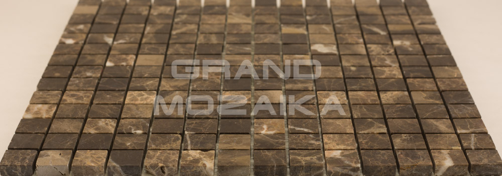 Мозаика АМ-1П (Emperador Dark) серия Marble