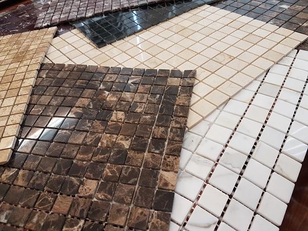 Мозаика АМ-80П (Calacatta) тонкая серия Marble Slim