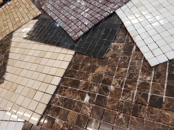 Мозаика АМ-80П (Calacatta) тонкая серия Marble Slim