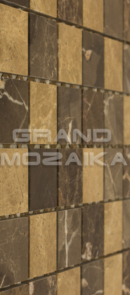Мозаика АМ-1П+АМ-3П+АМ-4П (MIX Dark) серия Marble