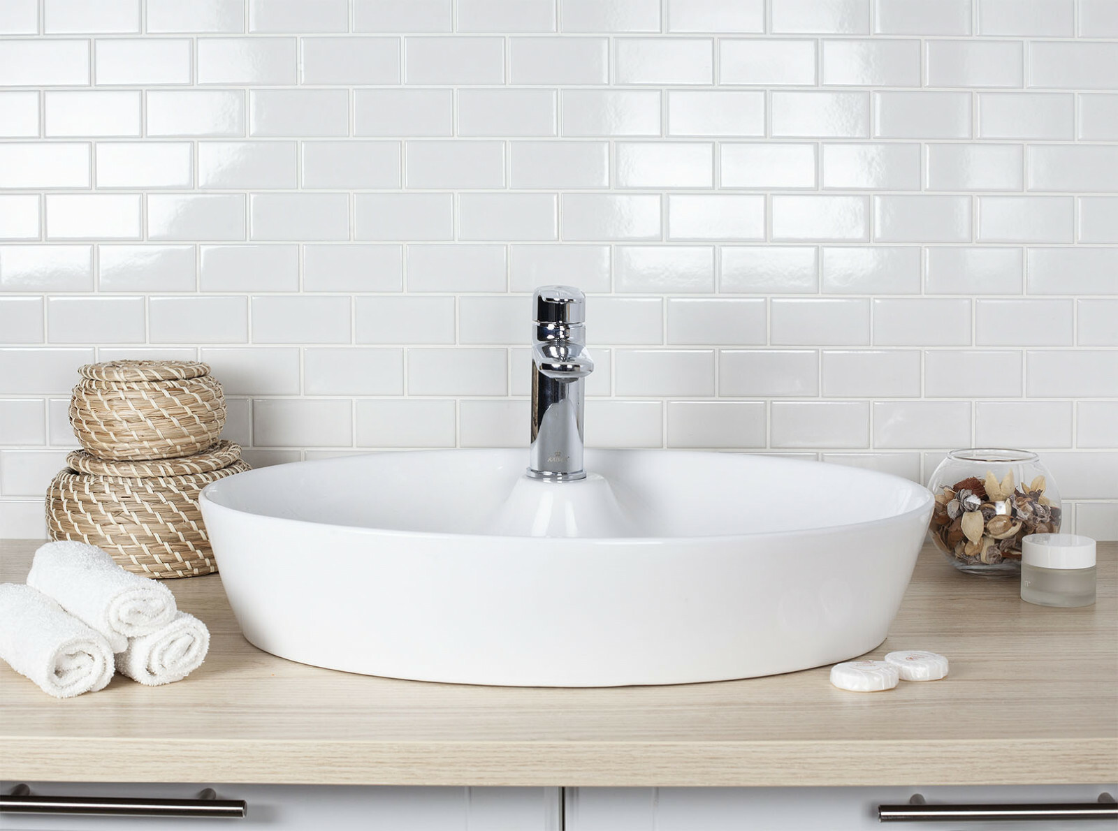 Мозаика Brick White Glossy (A1001G) серия Homework