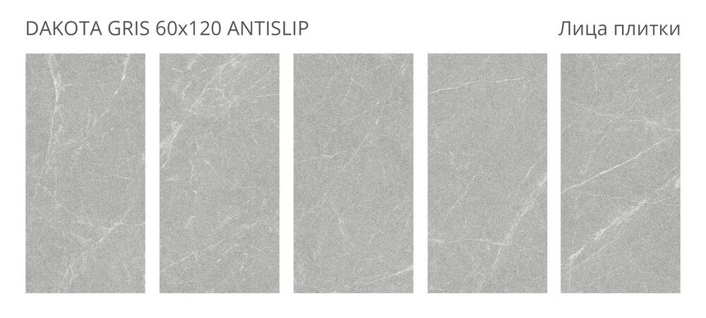 Плитка Dakota Gris 60x120 Antislip R10 серия Antislip Staro