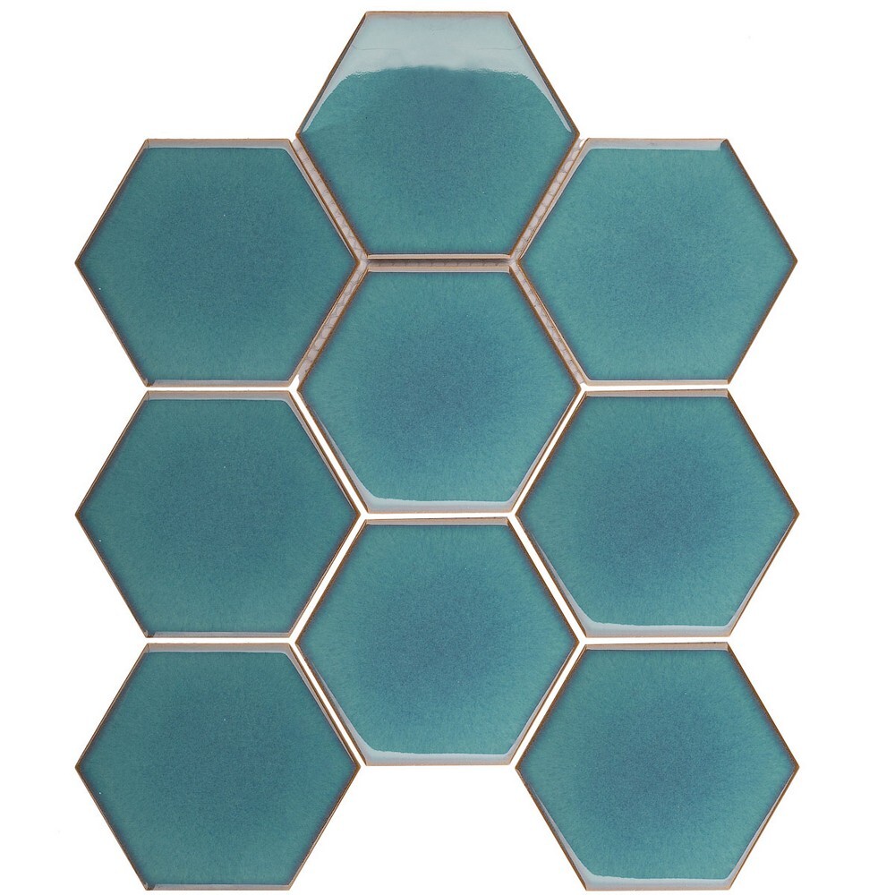 Мозаика Hexagon big Green Glossy (JJFQ80071) серия Homework