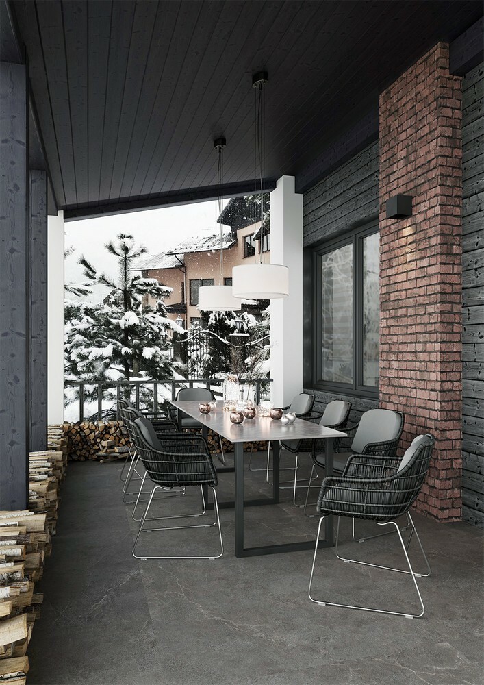 Плитка Limestone Nero 60x120 Antislip серия Antislip Staro