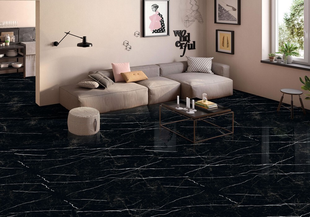 Плитка Nero Marquina 60x120 High Gloss серия Palacio