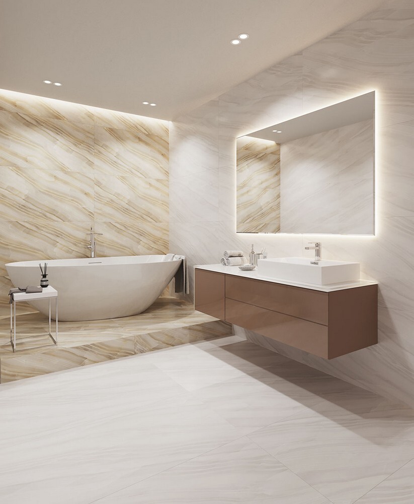 Плитка Stelia Light Grey 60x120 Polished серия Palacio