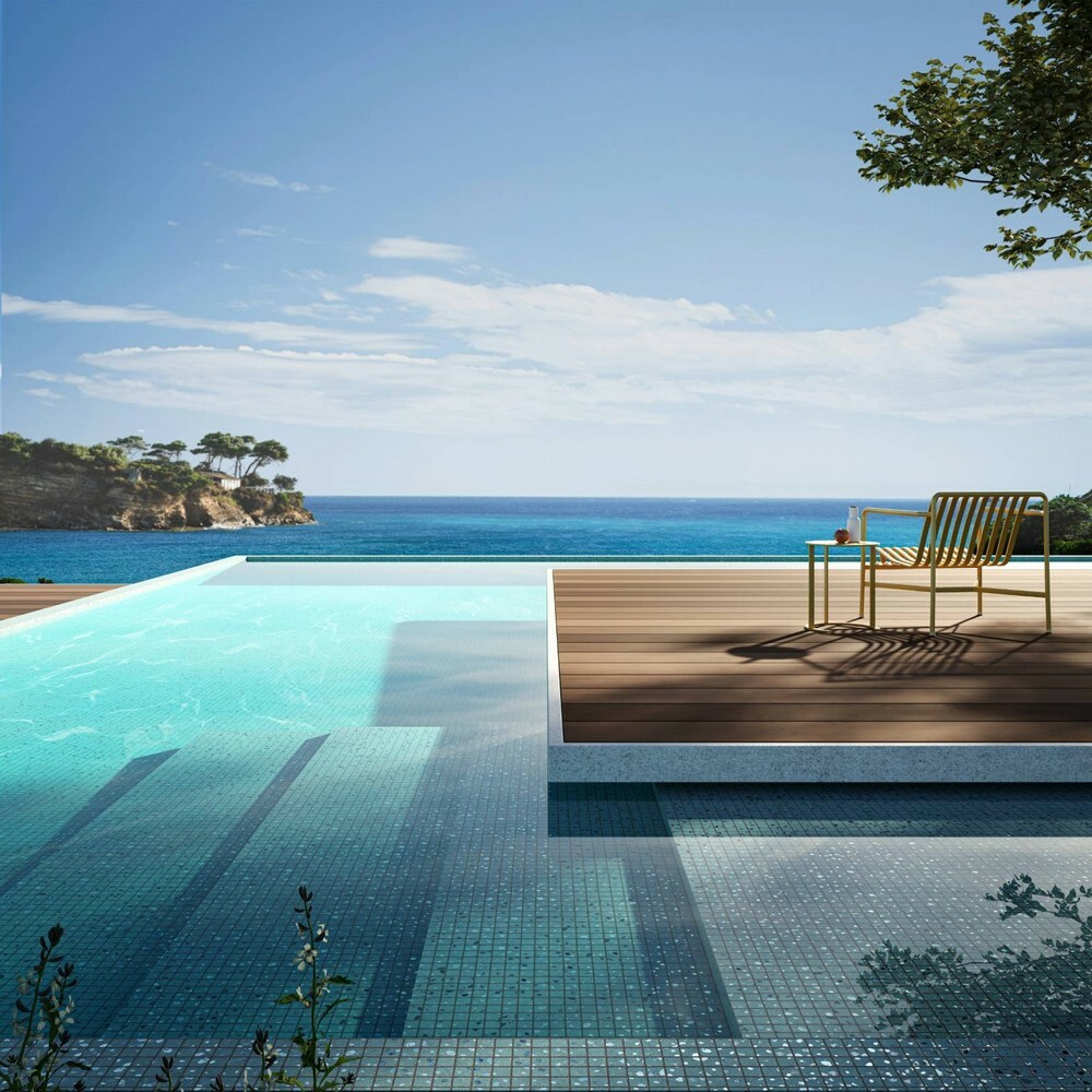 Мозаика Teal 25 серия Terrazzo