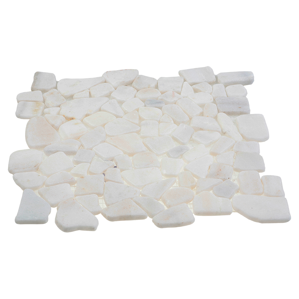 Мозаика 052253К MS0536 IL МРАМОР КРУПНЫЙ белый треугольный серия Nature