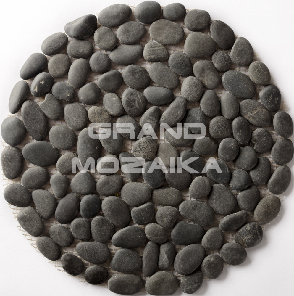 Мозаика 052357 MS00-3M ГАЛЬКА чёрная НА КРУГЕ серия Nature