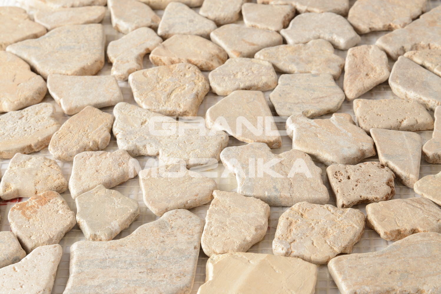 Мозаика 052375K MS7025 МРАМОР КРУПНЫЙ песочный квадратный серия Nature