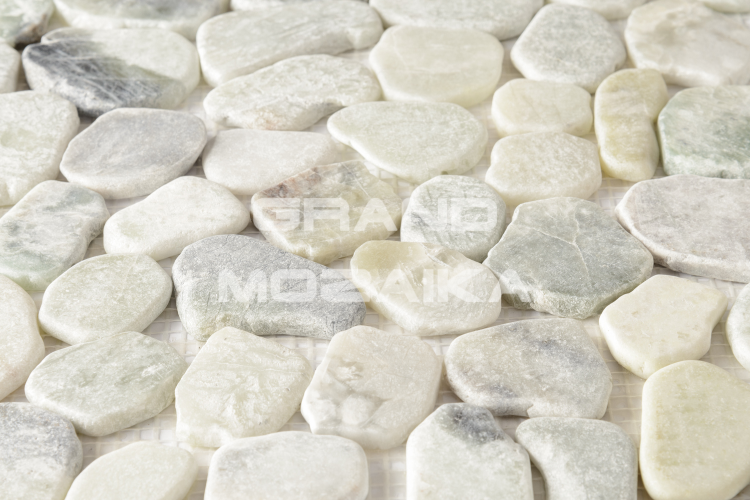 Мозаика 052368 MS9004 BC WB МРАМОР зелёный круглый серия Nature