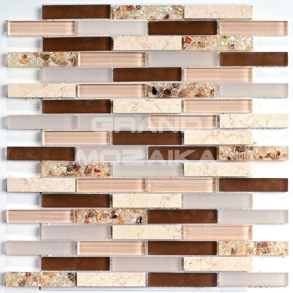 Мозаика Shell Stone серия Glass-Stone