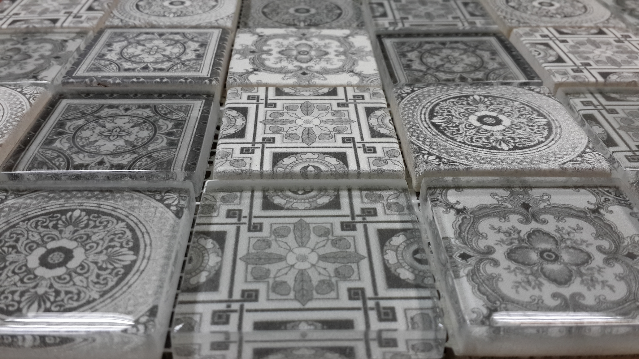 Мозаика CARPET Gray серия Orro Glasstone