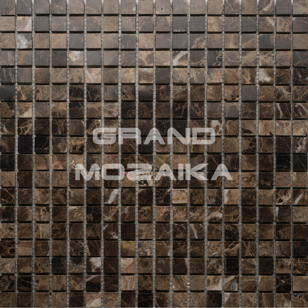 Мозаика Emperador Dark Pol. 15X15x4 серия Orro Stone