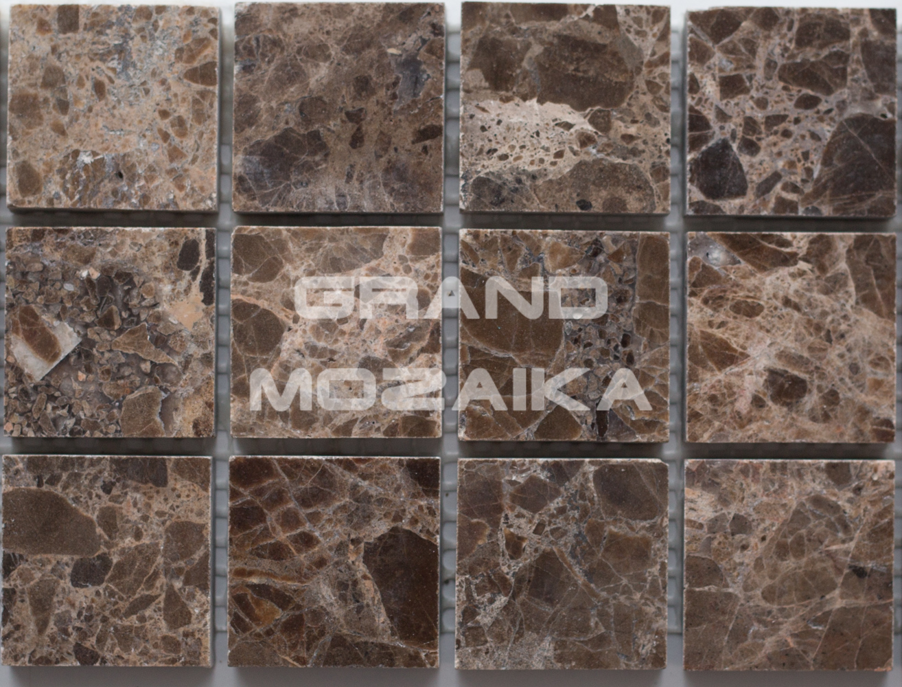 Мозаика Emperador Dark Pol. 30X30x7 серия Orro Stone