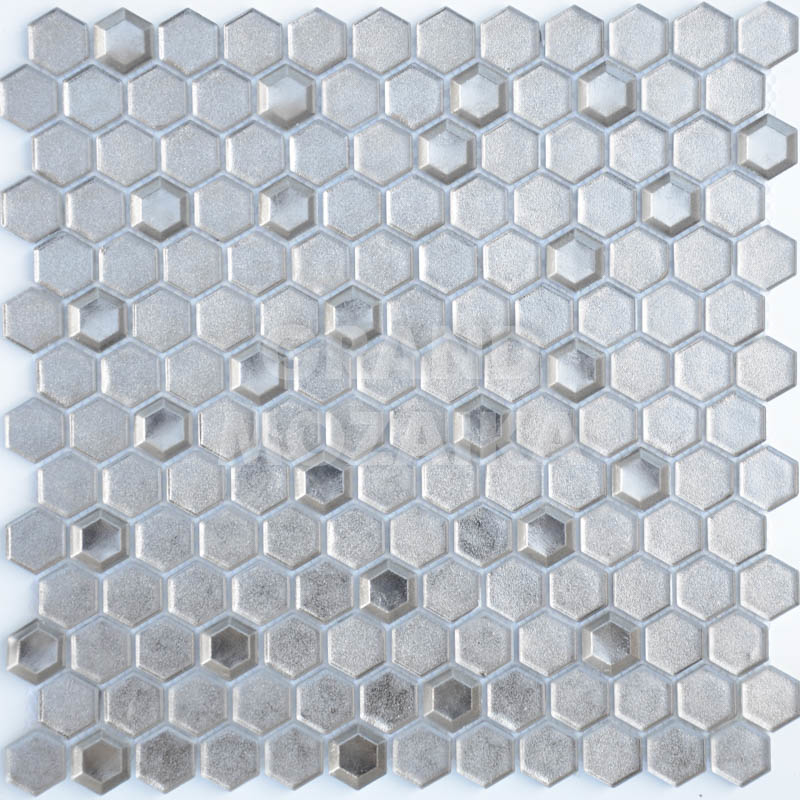 Мозаика Argento grani hex серия Alchimia