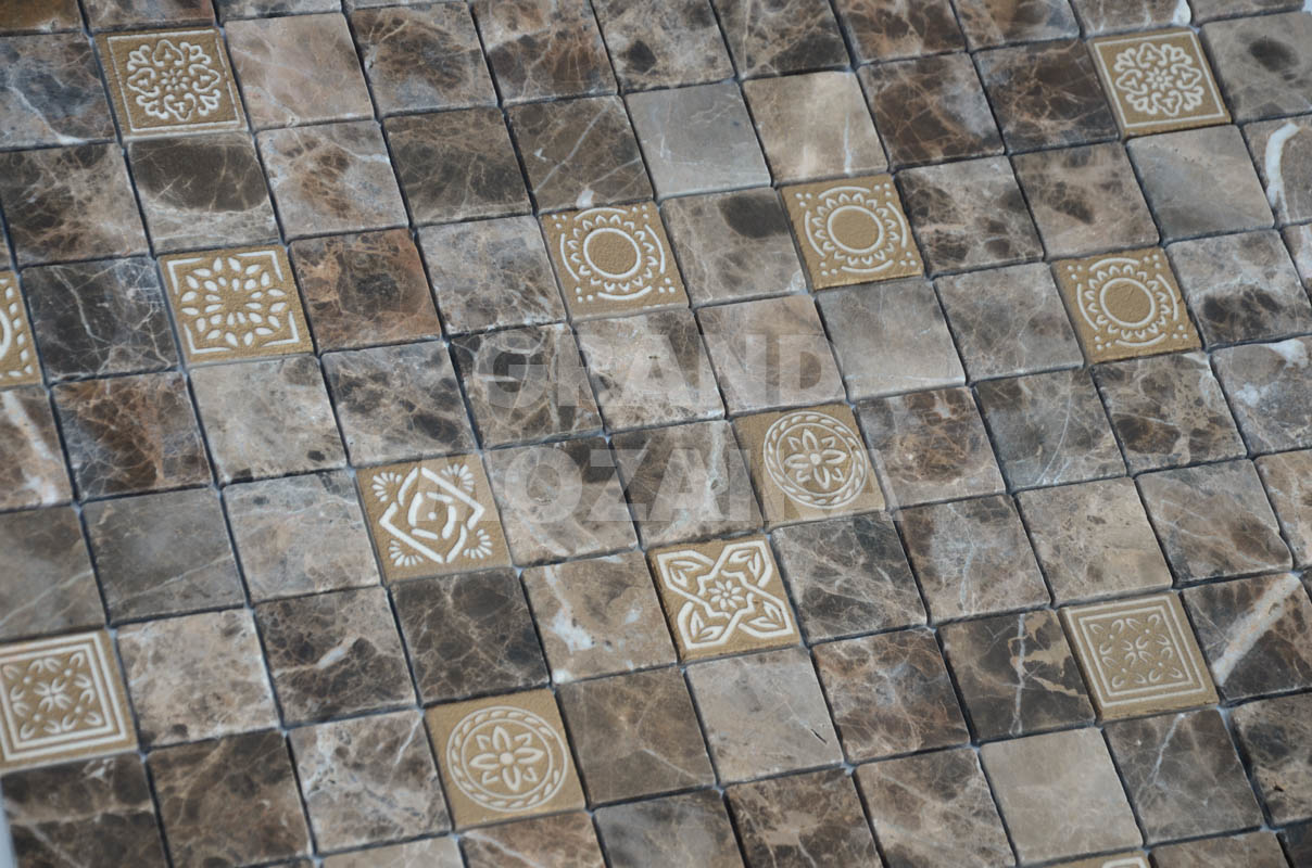 Мозаика Art Emperador Dark серия Art Stone