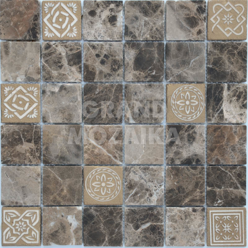 Мозаика Art Emperador Dark серия Art Stone