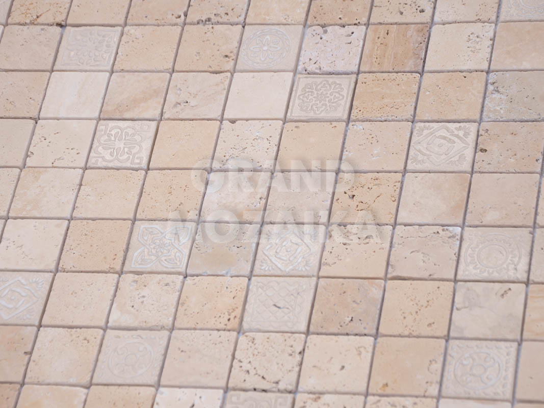 Мозаика Art Travertino beige серия Art Stone