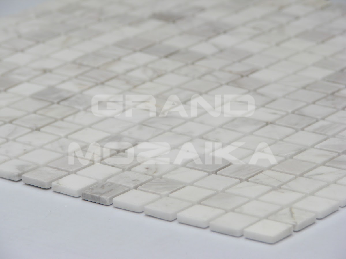 Мозаика Dolomiti bianco MAT 15x15х4 серия Pietrine Slim