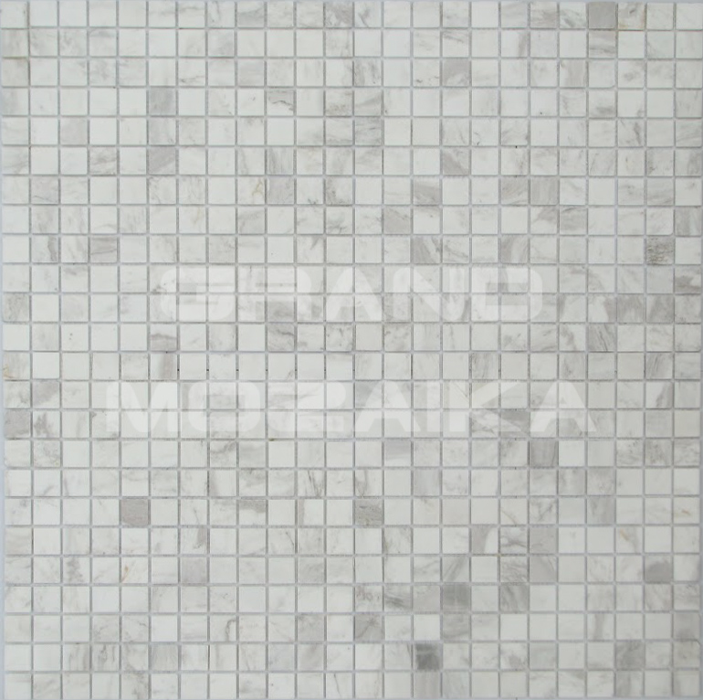 Мозаика Dolomiti bianco MAT 15x15х4 серия Pietrine Slim