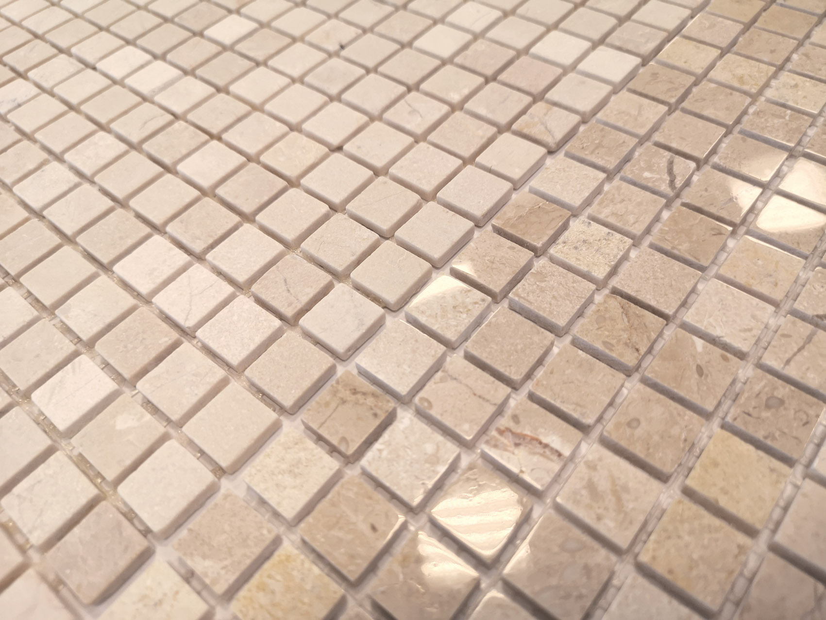 Мозаика Crema Marfil POL 15x15x4 серия Pietrine Slim