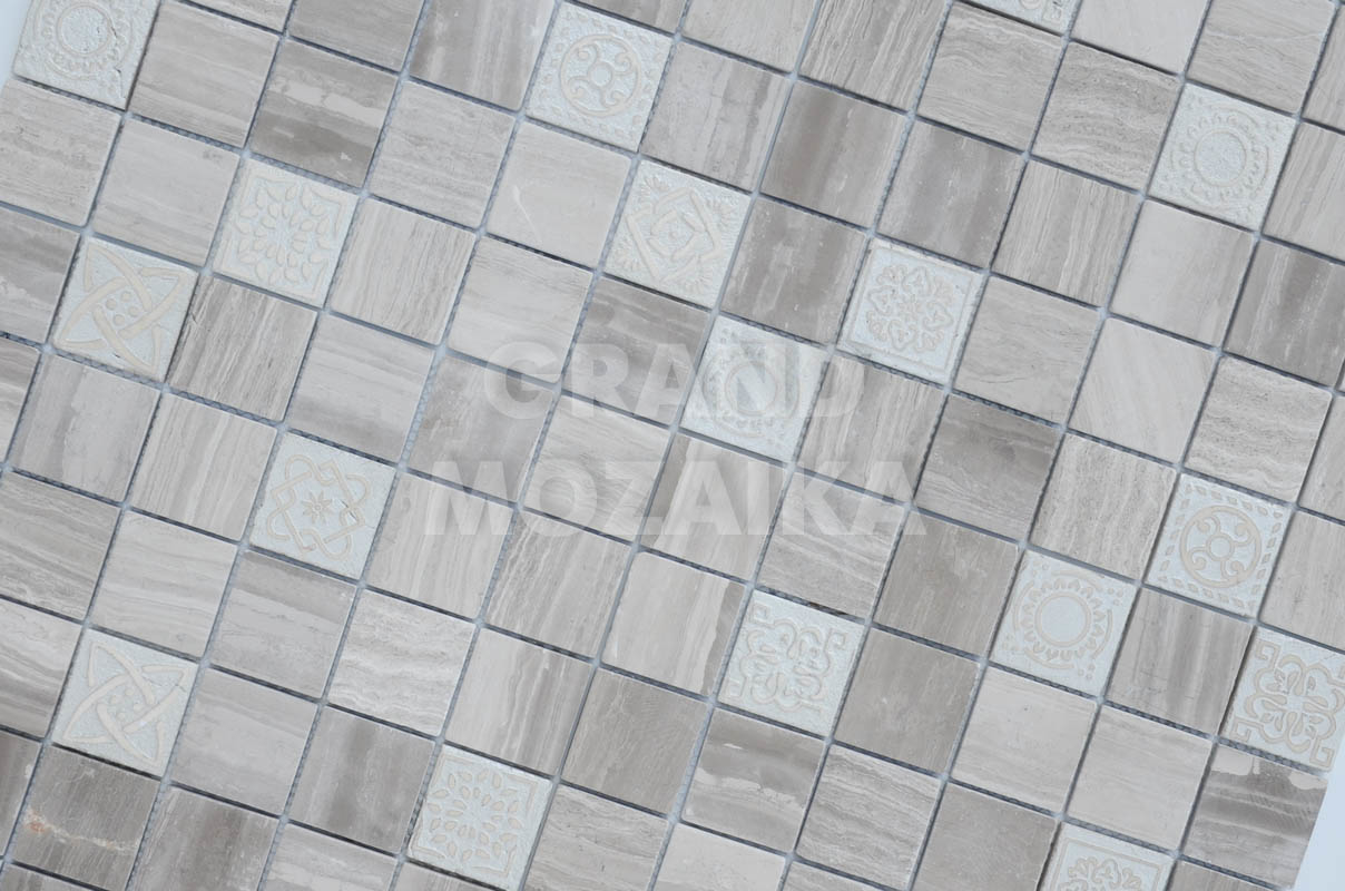 Мозаика Art Travertino Silver серия Art Stone