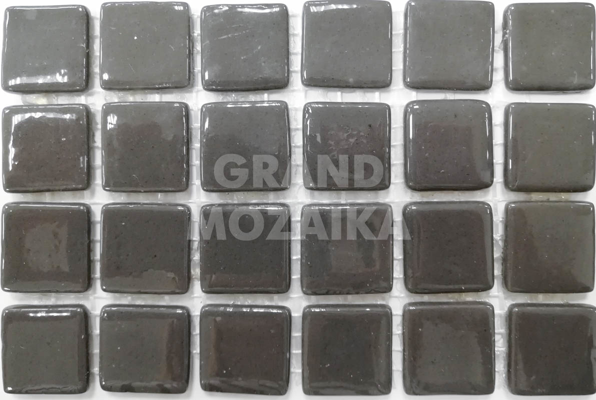 Мозаика Dark Gray Glossy серия Glass Mosaic
