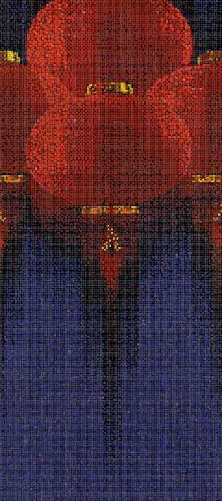 Панно Lanterns Blue B серия Decorations