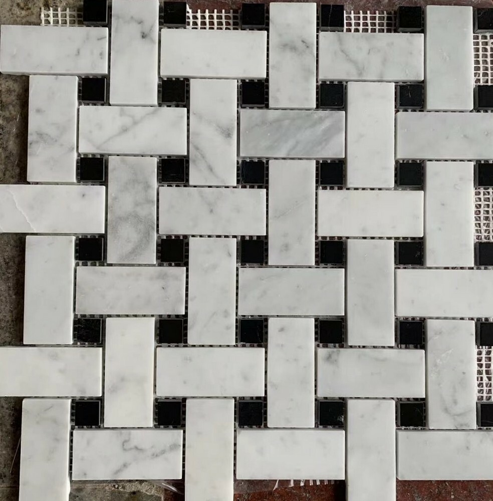 Мозаика BASKET WEAVE BIANCO серия Carpet Series