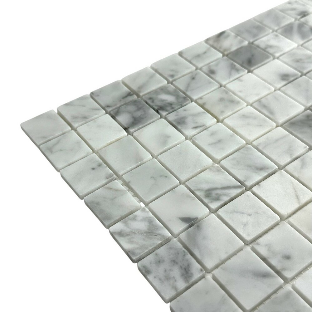 Мозаика CARRARA WHITE MAT 23x23 серия Marble Stone