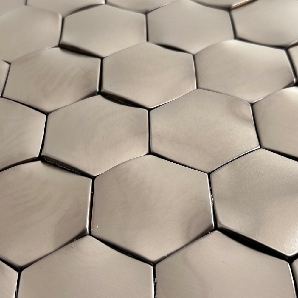 Мозаика HEXAGON WEB COOPER серия Mosaic Stainless Steel