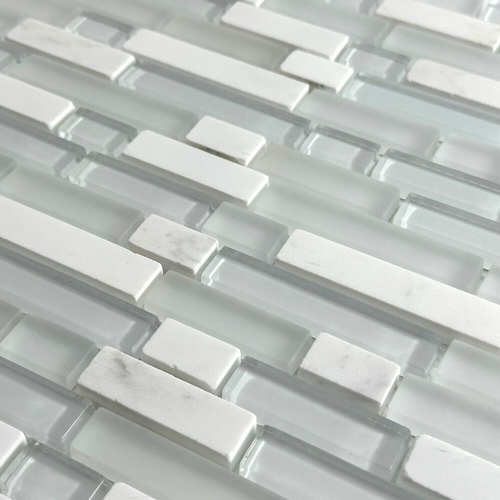 Мозаика JAZZ WHITE серия Glass-M