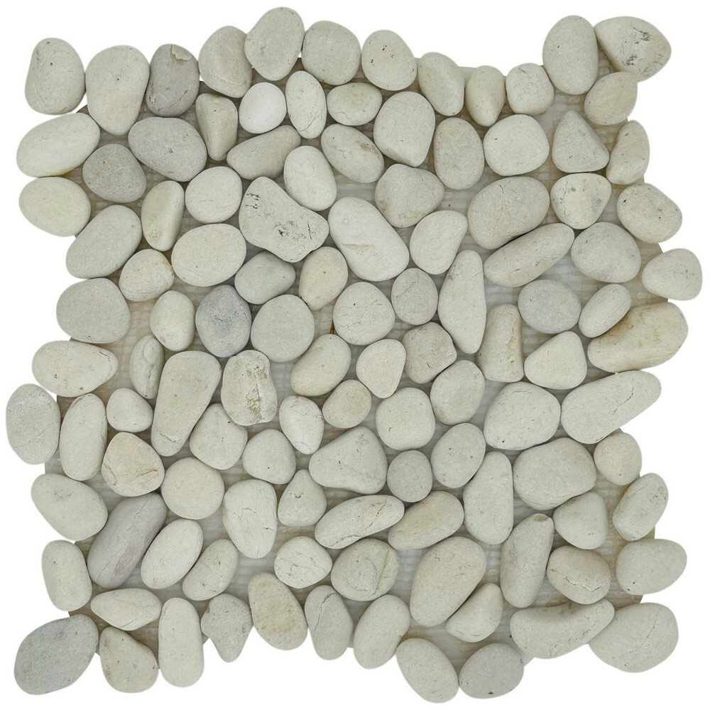 Мозаика PEBBLES WHITE STONE MAT серия Pebbles