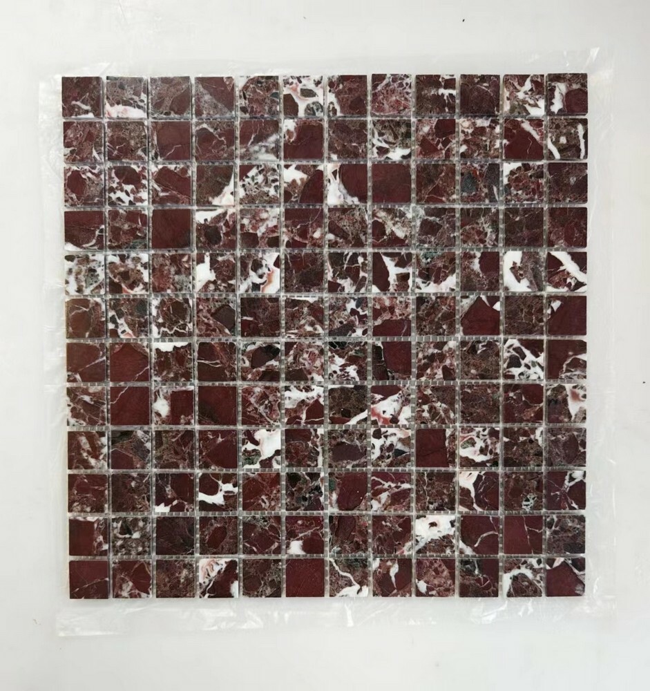 Мозаика ROSSO LEVANTO POL 23x23 серия Marble Stone