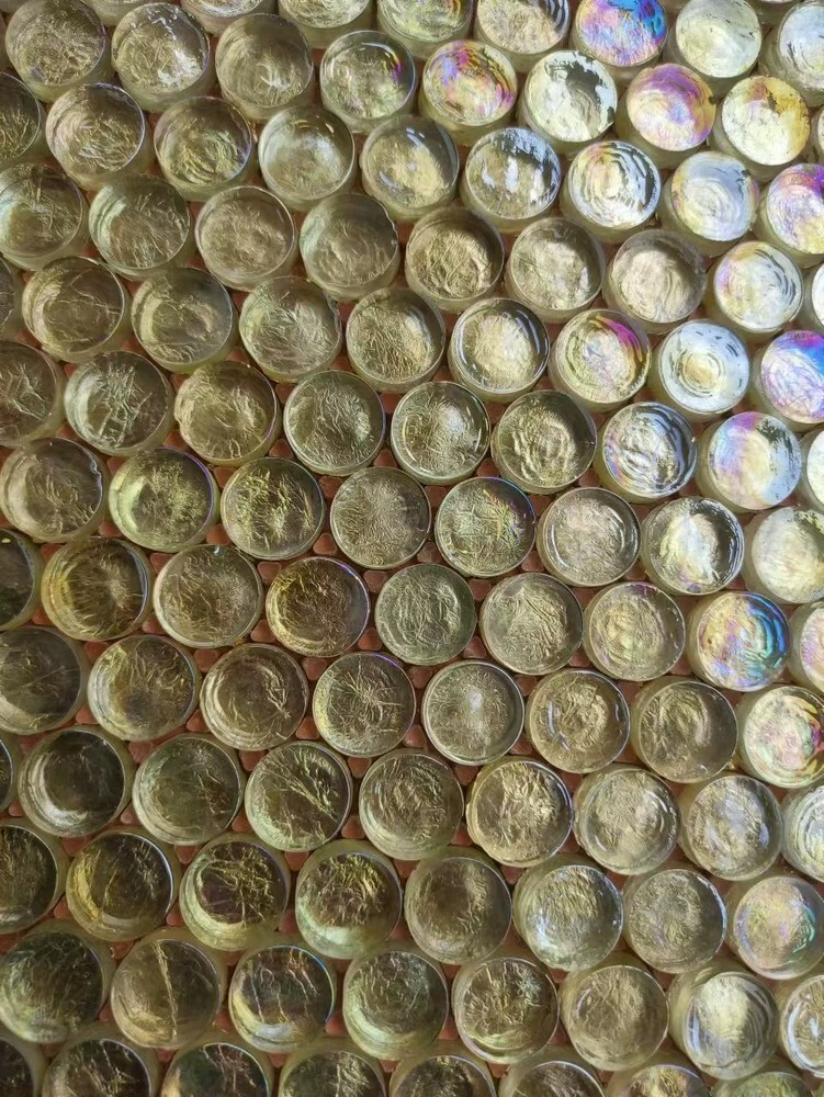 Мозаика ROUND LUX GOLD серия Glass-M